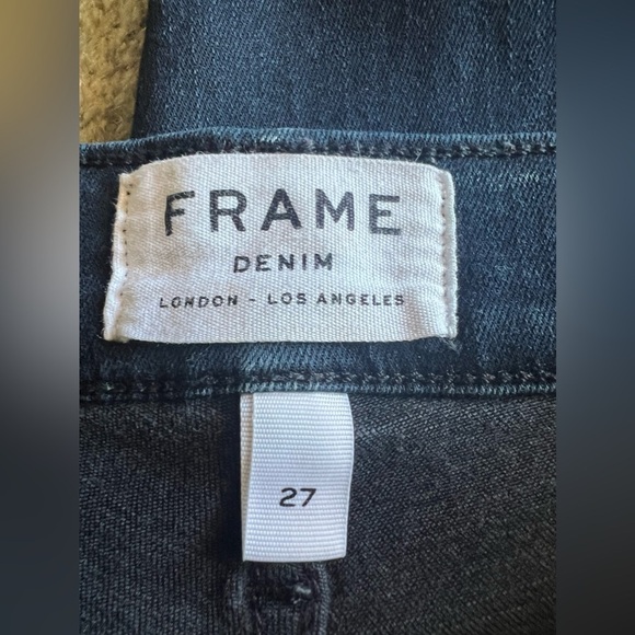 Frame Denim Le High Skinny Dark Wash Jeans Size 27 - Picture 2 of 6